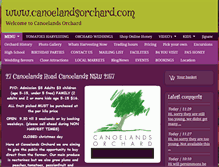 Tablet Screenshot of canoelandsorchard.com